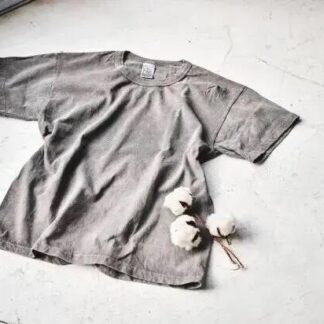 麻炭染め Tシャツ